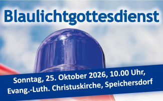 Flyer Blaulichtgottesdienst