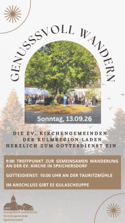 Genussvoll Wandern Flyer